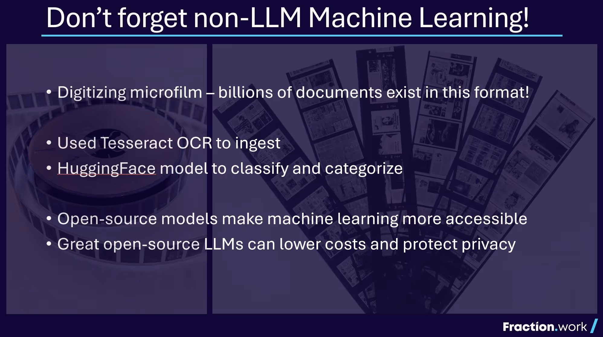 Non-LLM Based Machine Learning