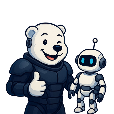 Fraction bear with AI robot agents