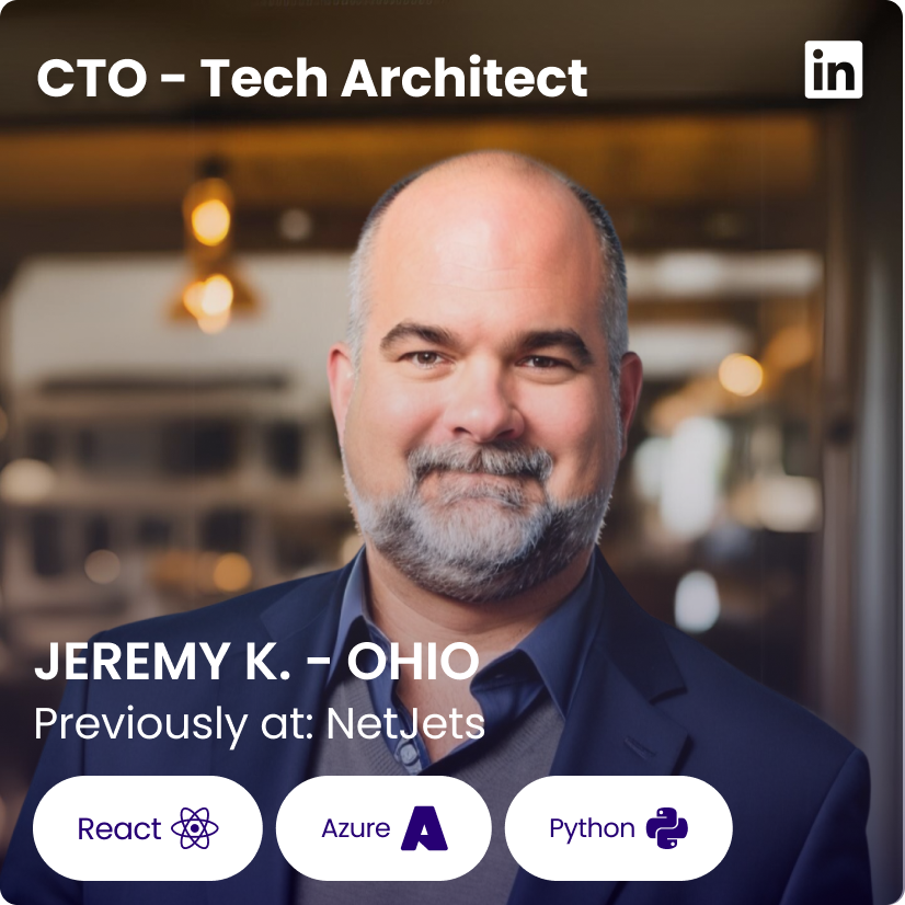 A CTO smiles, displaying his programming skills
