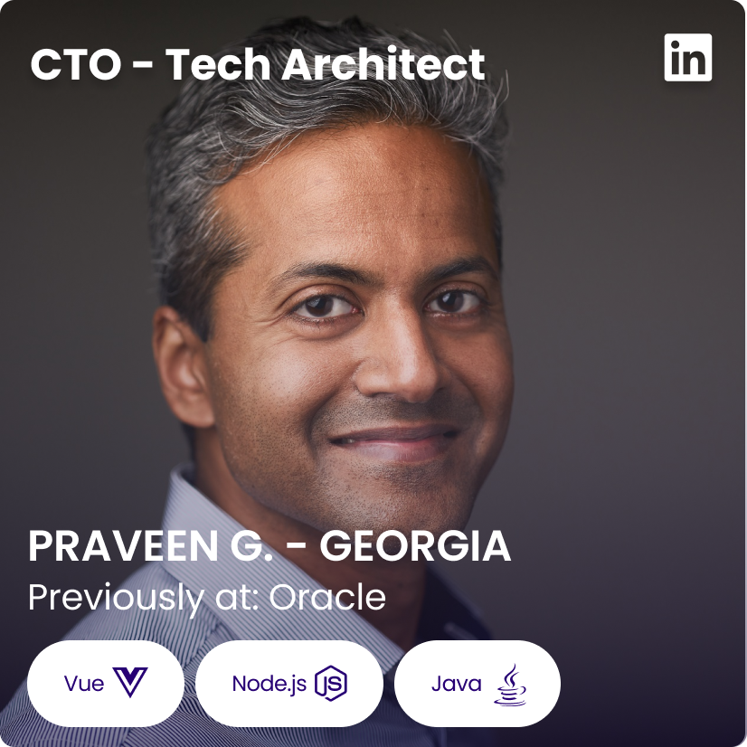 A CTO smiles, displaying his programming skills